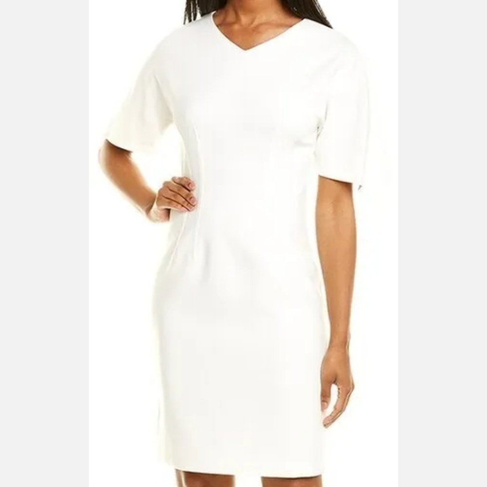 NWT $380.00  Elie Tahari Women's Percia Dress Fresh Pearl Sheath Work Size 2 XS